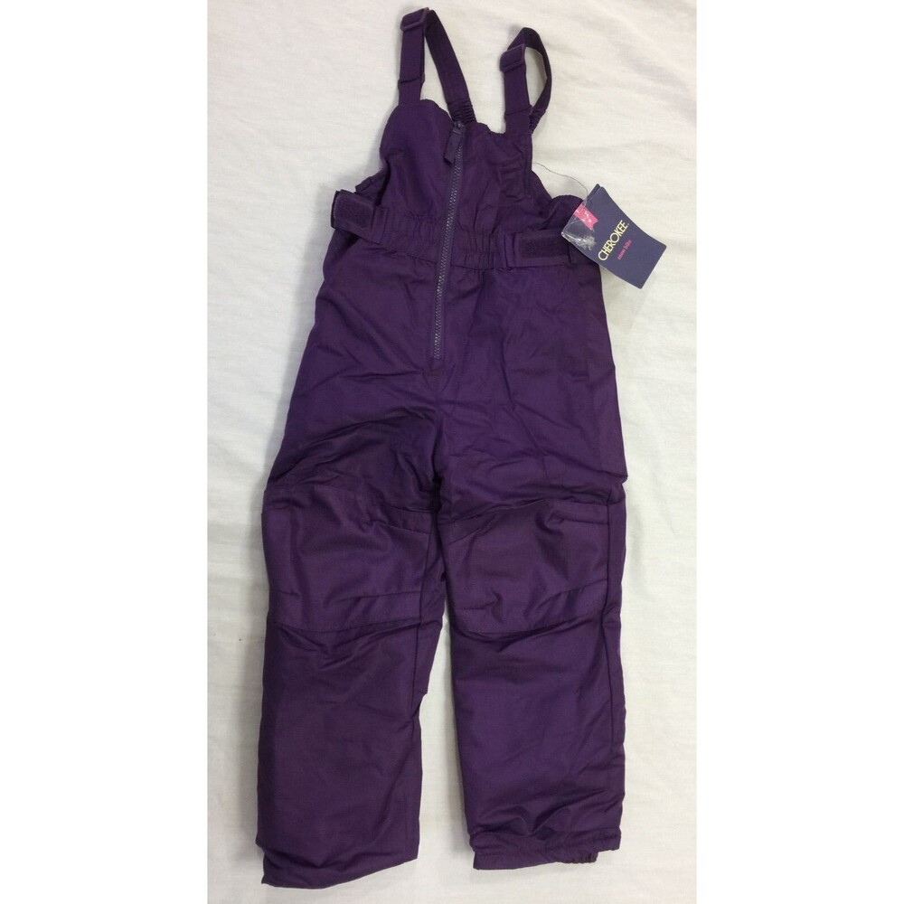 NWT CHEROKEE GIRLS SNOW SKI BIBS OVERALLS PANTS SIZE 4